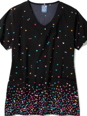 Zoe+Chloe V-Neck Border Print